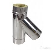 Тройник 120 45 гр. нерж AISI 430 0.5 mm