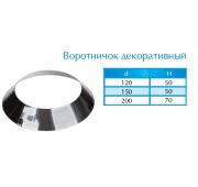 Воротничок декоративный 120 нерж