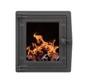 Дверка топочная ДТ-4БС со стеклом увеличенная рамка 250*280